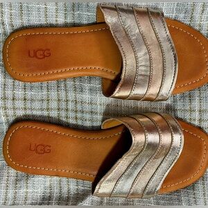 UGG Women's Rose Gold Slide Sandals size 7